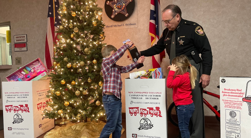 Toys For Tots Donation Bo At Sheriff