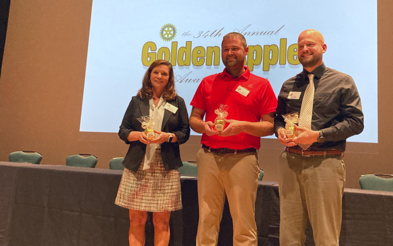 Teachers Honored During Findlay Rotary's Golden Apple Awards