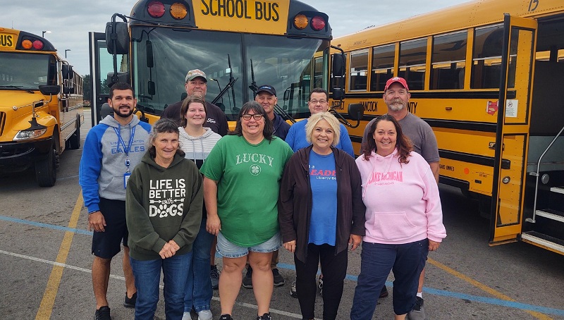 Bus Drivers Thanked For Their Dedication During 'School Bus Safety Week'