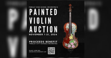 Painted Violin Auction To Benefit Findlay City Schools Orchestra