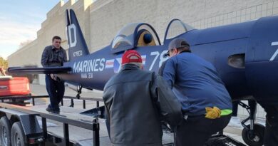 WWII Replica Plane Moved From Mall To Findlay Airport