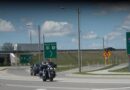 Patrol Reminding Drivers And Motorcyclists To Share The Road