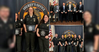 Sheriff’s Office Personnel Recognized For Outstanding Service