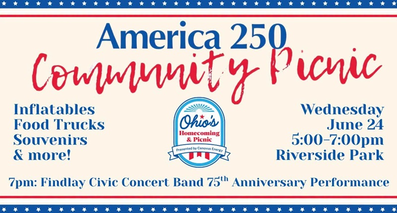 America 250 Community Picnic Being Held In Findlay
