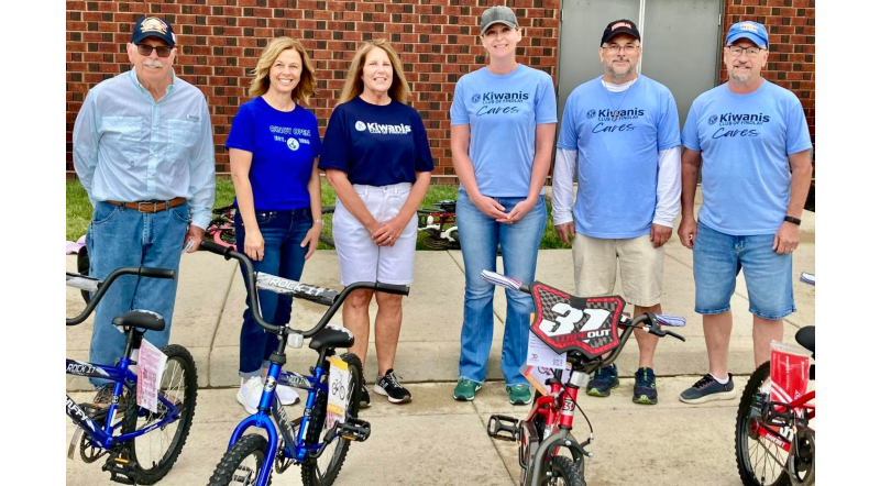 Kiwanis Donates New Bicycles Given Away At Event