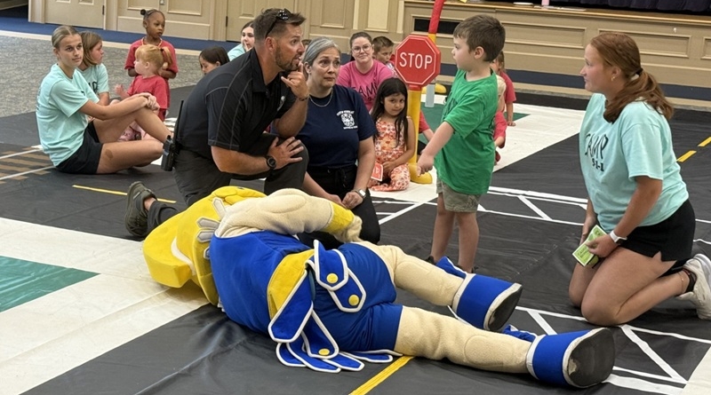 Tommy Trojan Suffers "Boo-Boo" at Camp 911