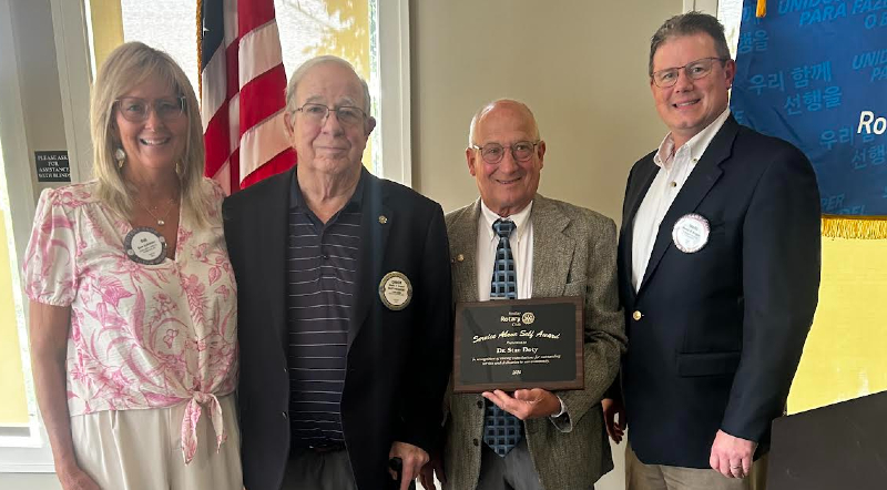 Rotary Club Announces Recipient Of Service Above Self Award