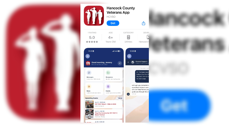 Hancock County Veterans Service Office Launches Mobile App