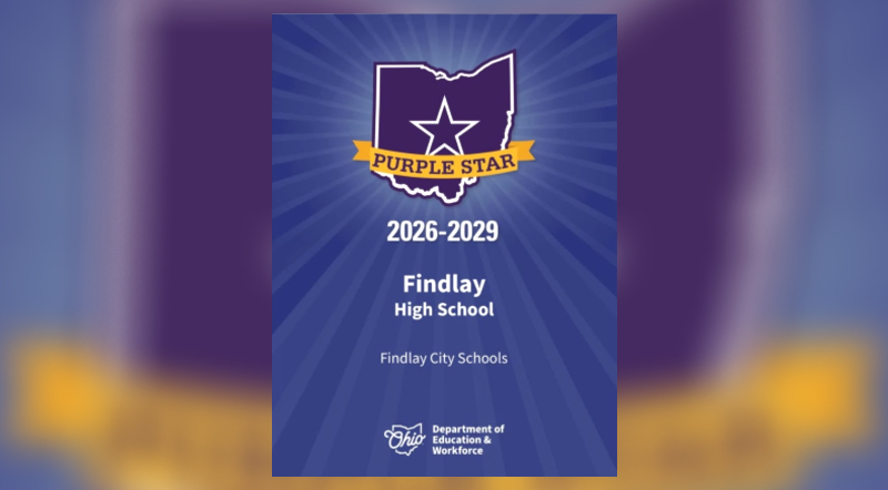 Findlay High School Designated A Purple Star School