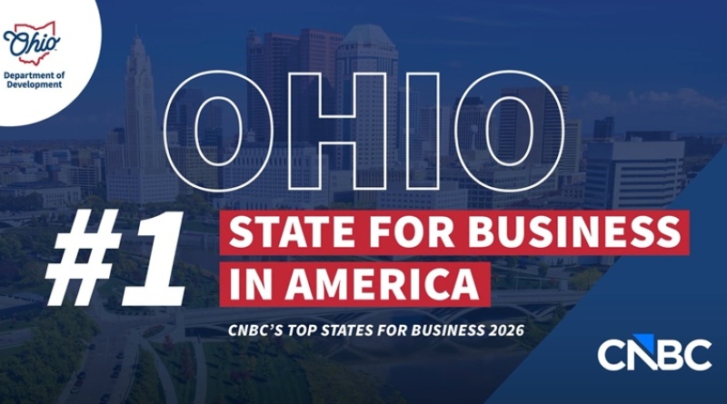 Ohio Named #1 State For Business By CNBC