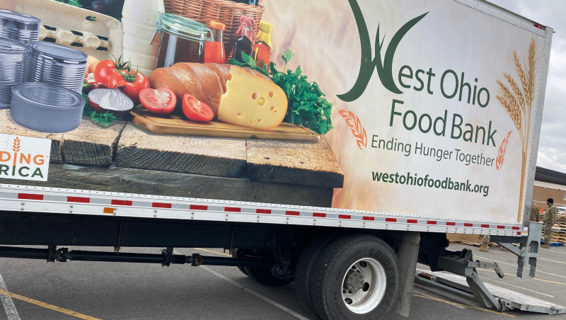 West Ohio Food Bank Holding Food Distribution